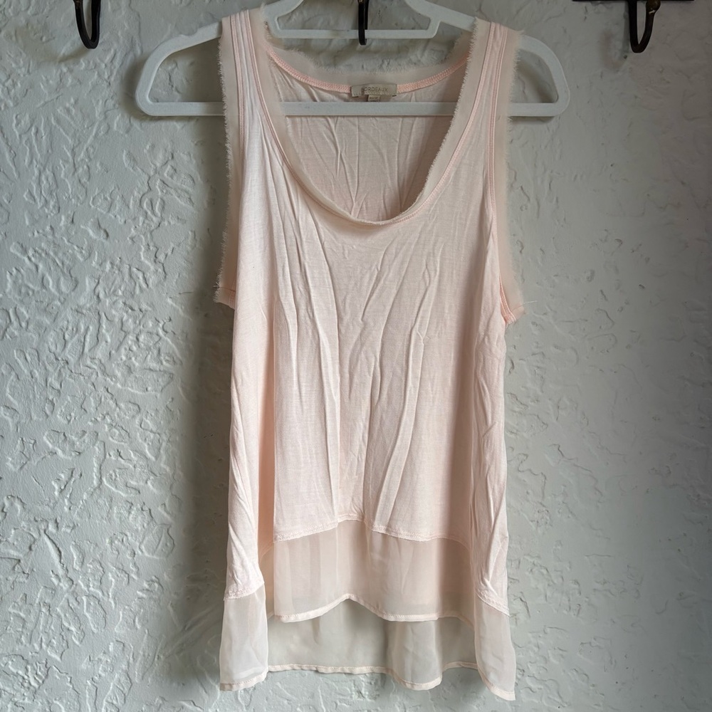 Bordeaux Baby Pink Top | Size XS